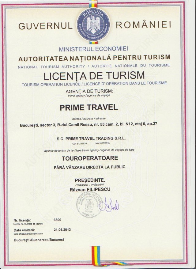 Noi Prevederi Privind Obtinerea Licentei De Turism Romania