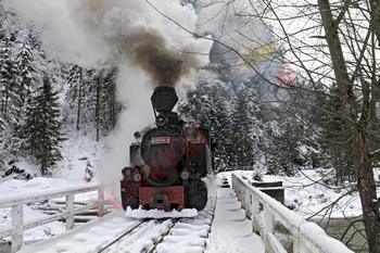 Crăciun în Maramures – Prin zăpadă cu Mocănița Vișeu de Sus