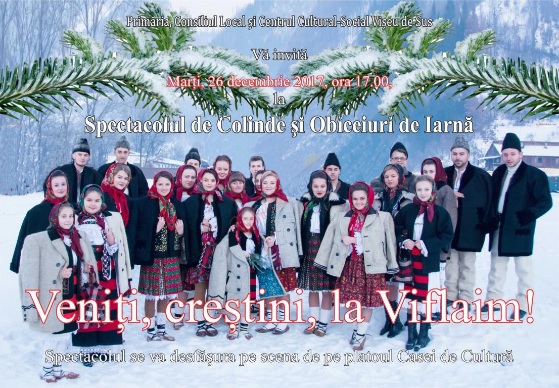 Crăciun încărcat de tradiție în Vișeu de Sus