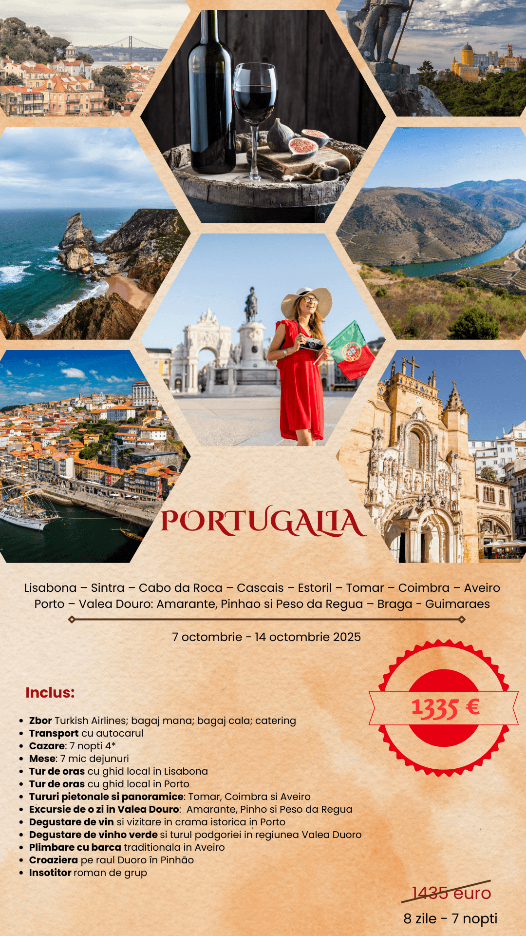 Circuit Portugalia – vinuri, ocean și istorie