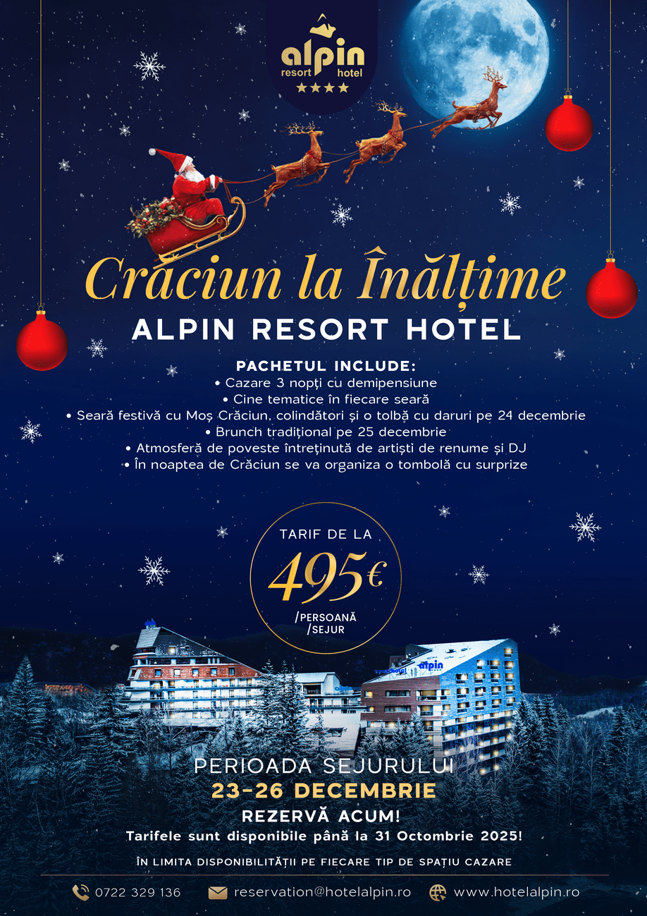 Crăciun 2025 – Hotel Alpin Poiana Brașov