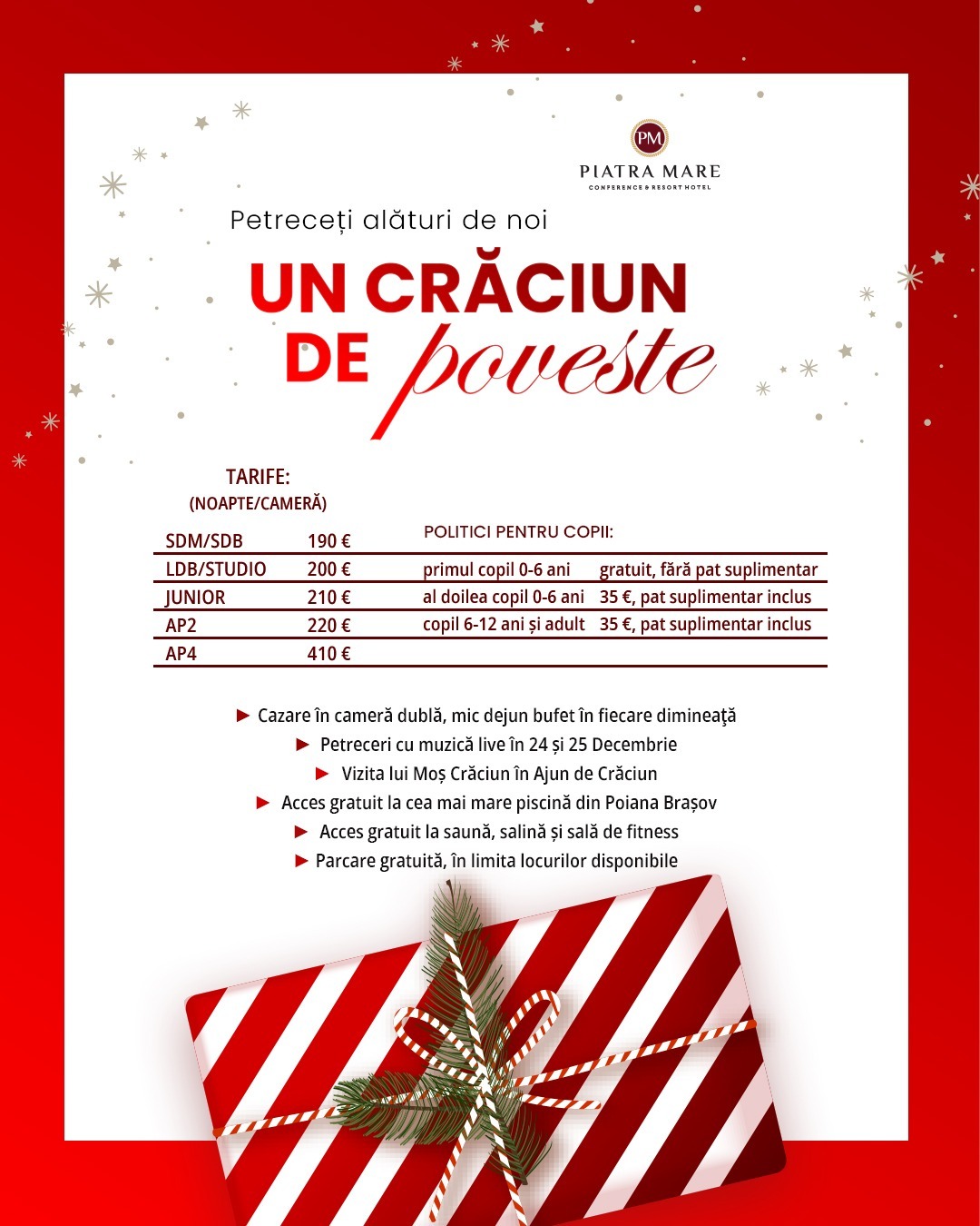 Crăciun 2025 – Hotel Piatra Mare Poiana Brașov