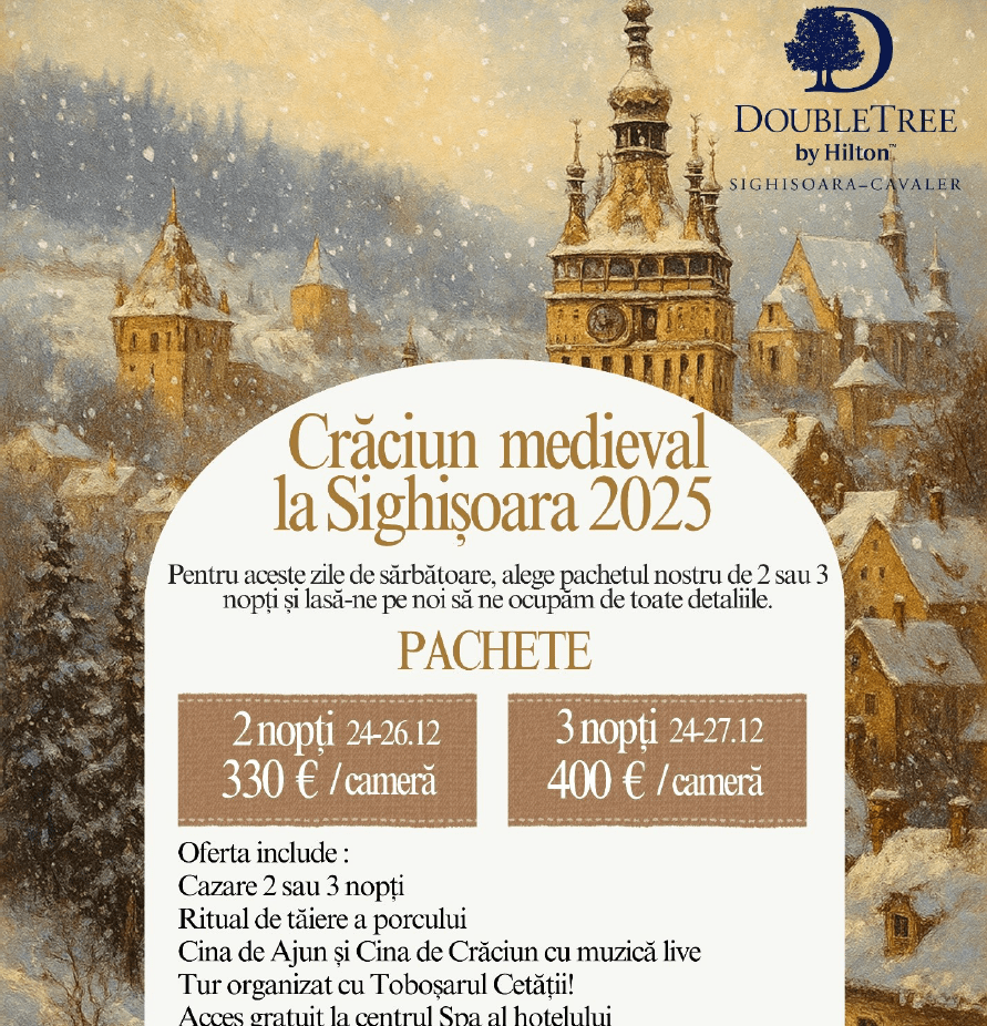 Crăciun în decorul de basm al Cetății Sighișoara