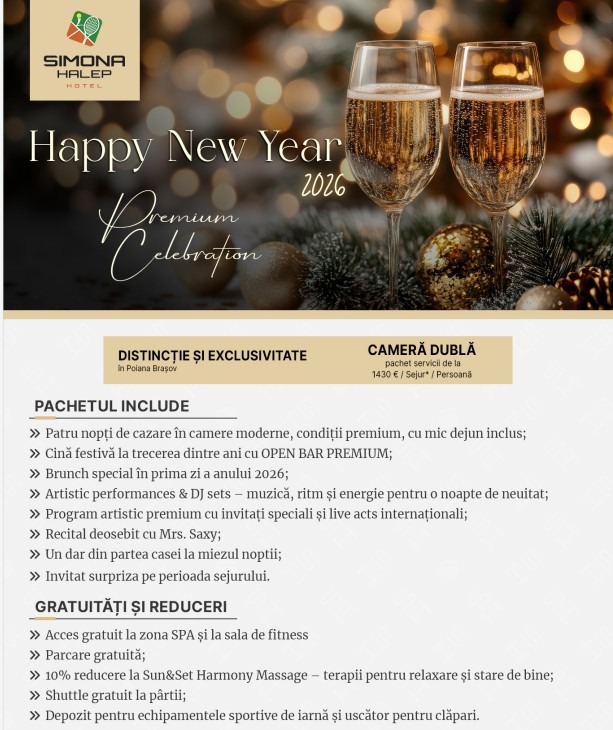 Revelion de poveste în Poiana Brașov
