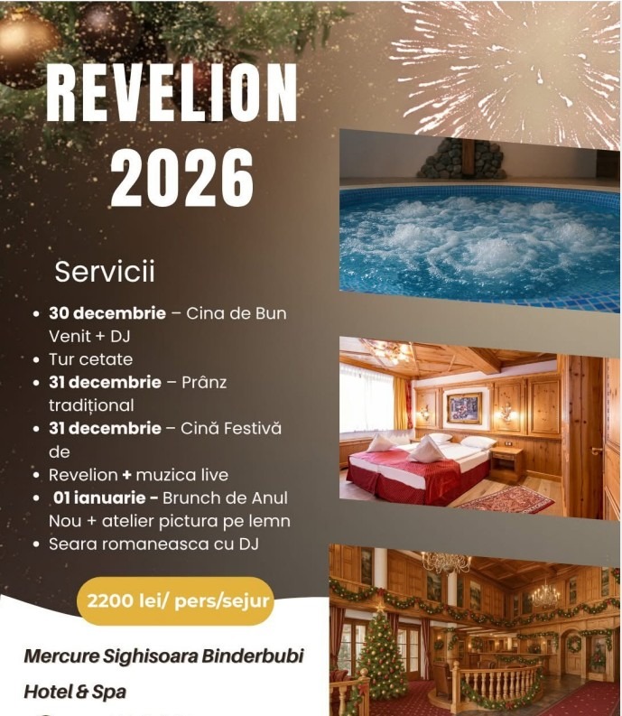 Revelion 2027 Mercure Binderbubi Sighișoara