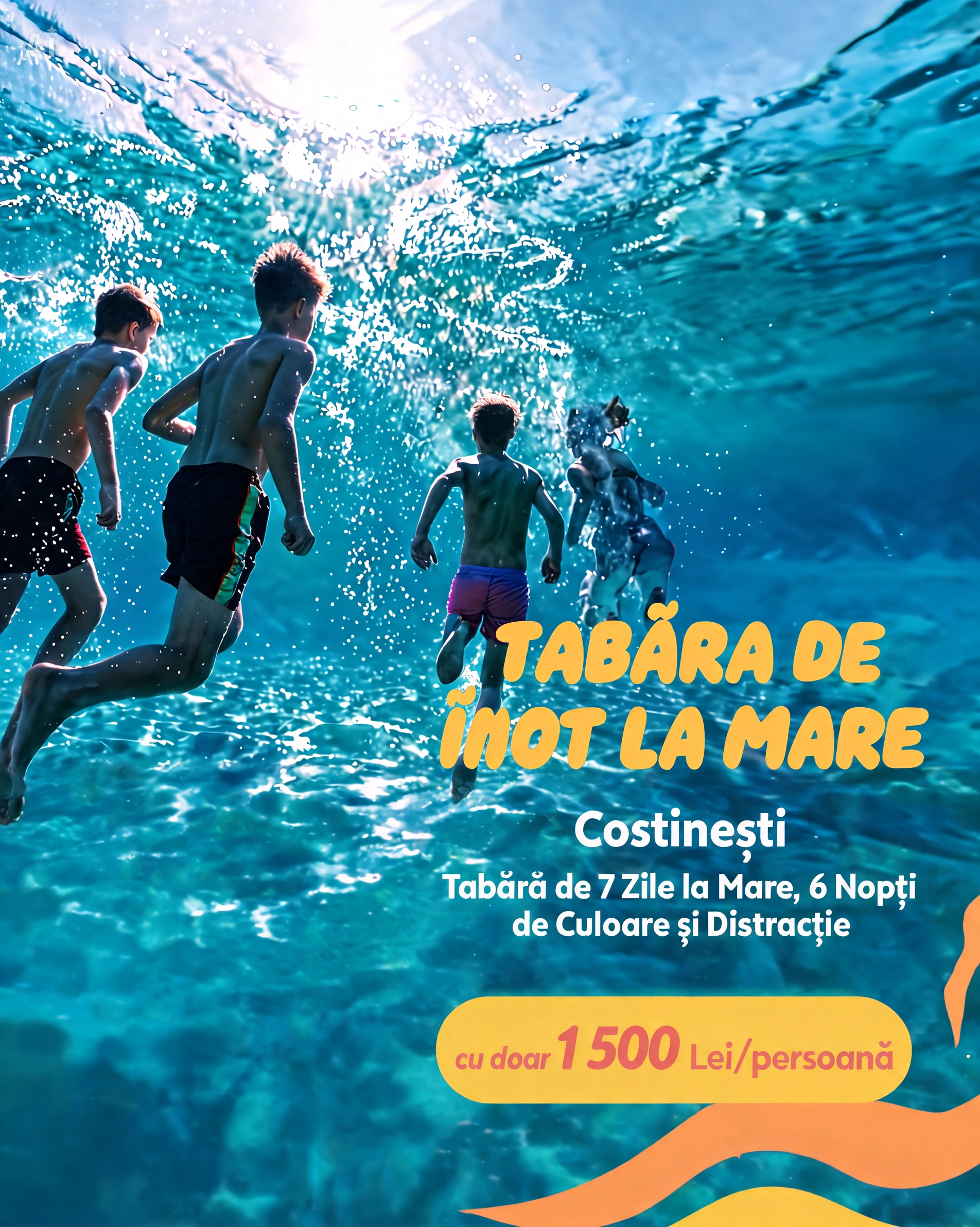 Tabără de Înot la Mare  –  Costinești