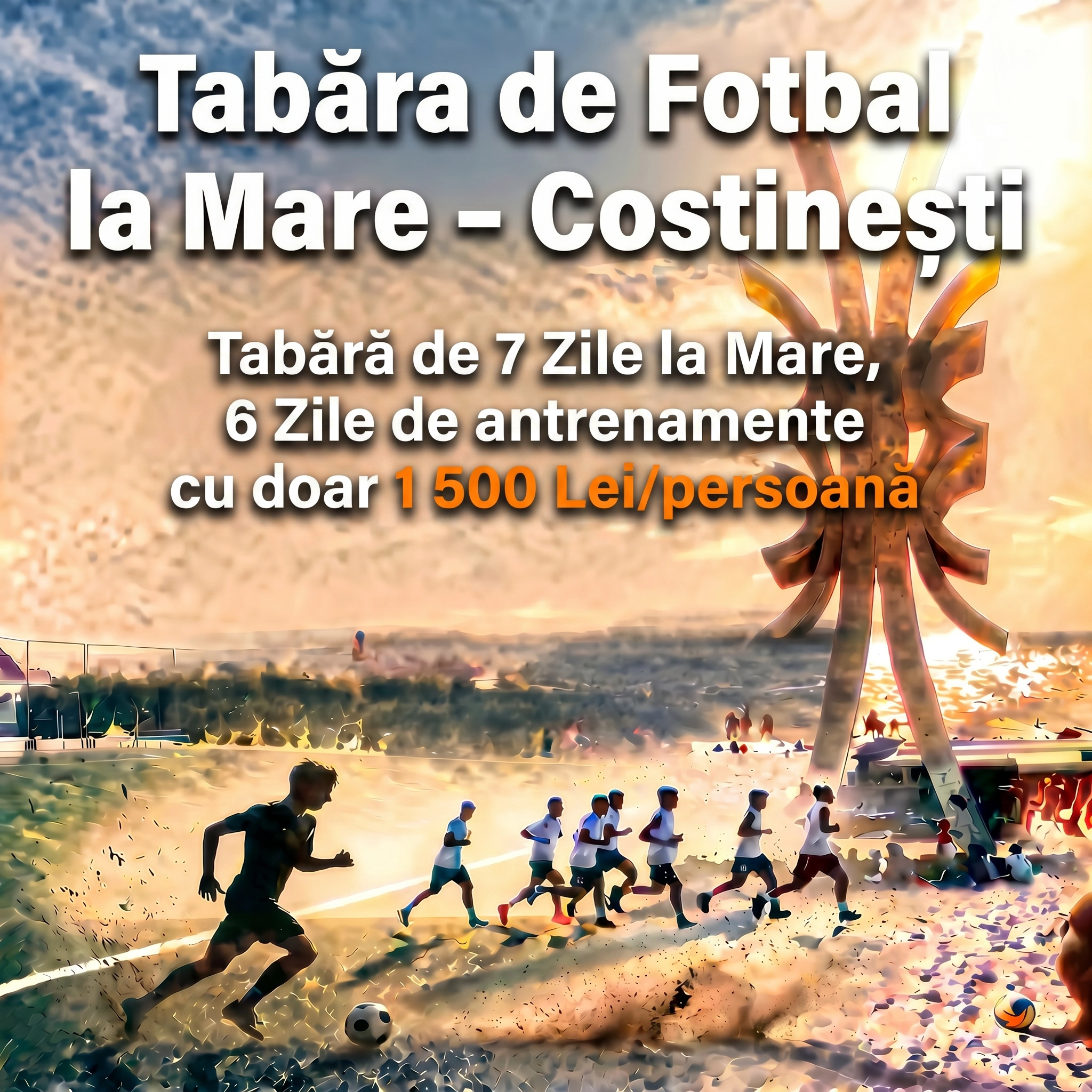 Tabăra de Fotbal la Mare  – Costinești 