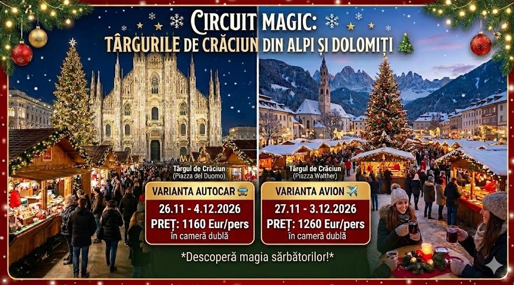 Târgurile de Crăciun din Alpi și Dolomiți